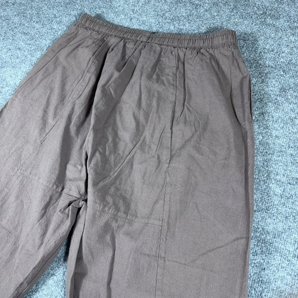 Kidoriman Mens XL Brown Cotton Jogger Pants Elastic Waist Drawstring Tapered NWT